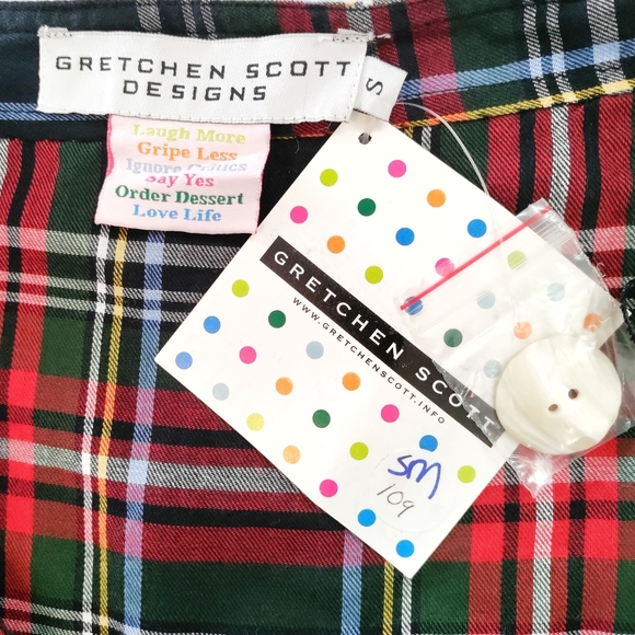 Gretchen Scott Duke Of York Cotton Tartan Plaid Skirt - Picture 6 of 7